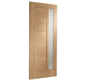 Modena Double Glazed External Oak Door (Dowelled) with Obscure Glass